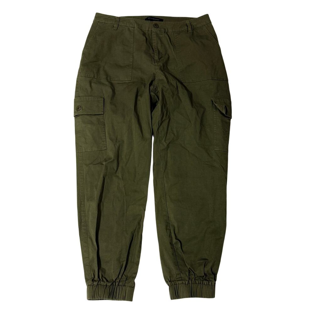 Ashley Stewart Cargo Jogger Pants, Olive Green, Size 12